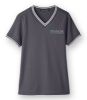 Picture of DG20CW - Ladies' Plaited Tipped V-neck Polo 